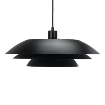 Dyberg Larsen DL45 závesná lampa, kov, čierna