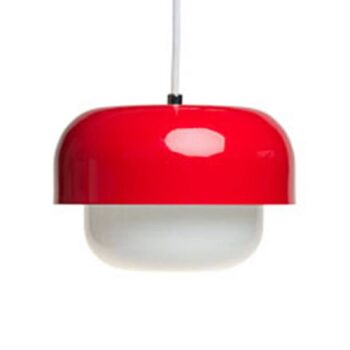 Dyberg Larsen Haipot závesná lampa, svetločervená