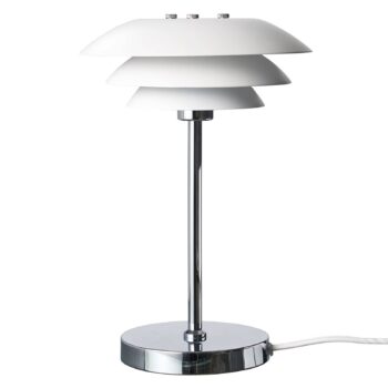 Dyberg Larsen DL20 stolná lampa, kov, biela