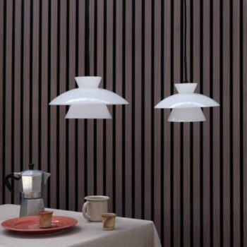 Dyberg Larsen Valby závesná lampa zo skla, Ø 20 cm