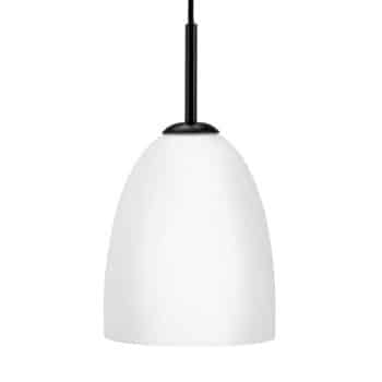 Dyberg Larsen Jazz závesná lampa opál/čierna 18 cm