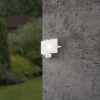 LED reflektor vonkajší Faedo 3, snímač, biely, 50W