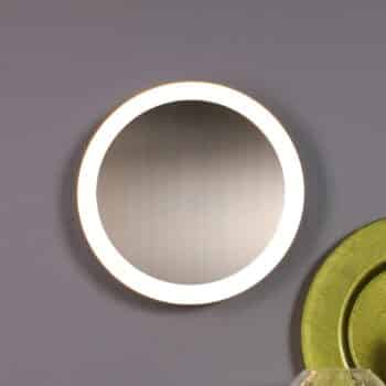 Nástenné LED svietidlo Moon Ø 30 cm, striebro