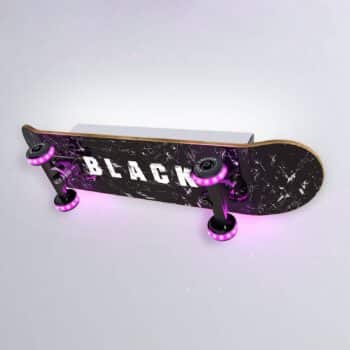 Skateboardové nástenné LED Easy Cruiser Black