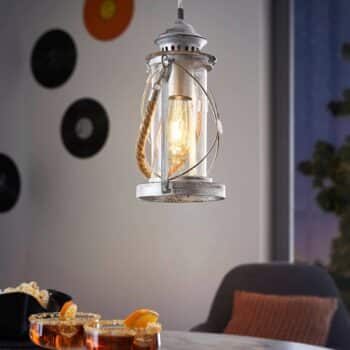 Závesná lampa Fedor v striebornej - Image 4