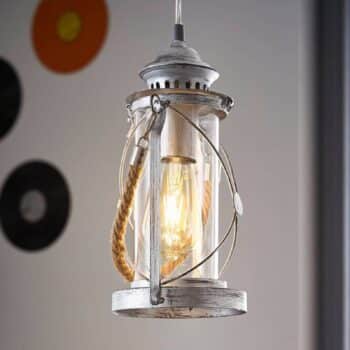 Závesná lampa Fedor v striebornej - Image 3