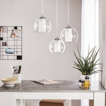 Bolsano – 3-plameňová závesná lampa zo skla - Image 4