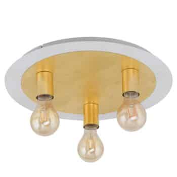 Stropné LED svietidlo Passano 3-pl. zlaté - Image 2