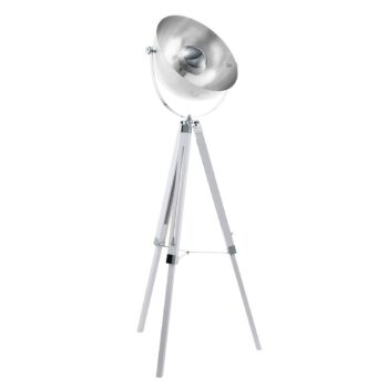 Stojaca lampa Covaleda trojnožka biela/striebro - Image 3