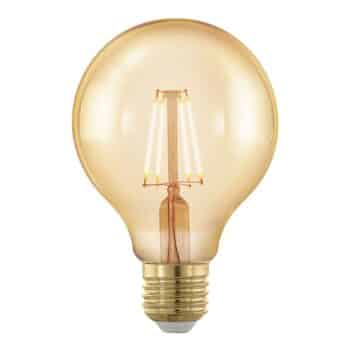 LED žiarovka guľa E27 G80 4W 1 700 K zlatá