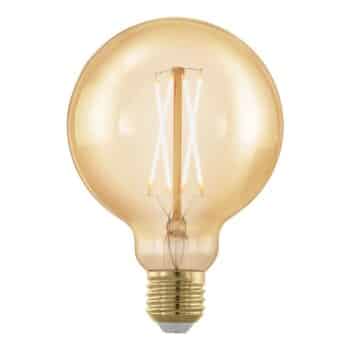LED žiarovka guľa E27 G95 4W 1 700 K zlatá