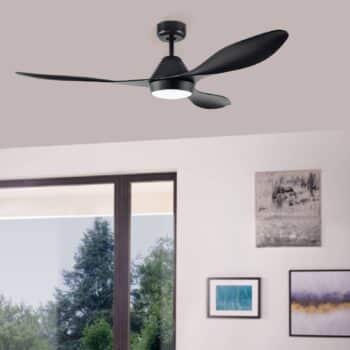 Stropný ventilátor Antibes s LED, čierna matná - Image 2