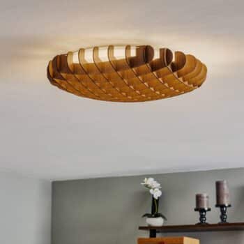 Stropné LED svietidlo Valdecabras, hnedé