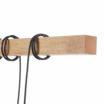 Závesná lampa Townshend s drevom, deväť svetiel