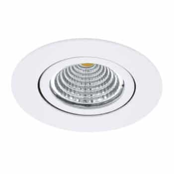 Zapustené LED Saliceto okrúhle otočné 2 700K biela