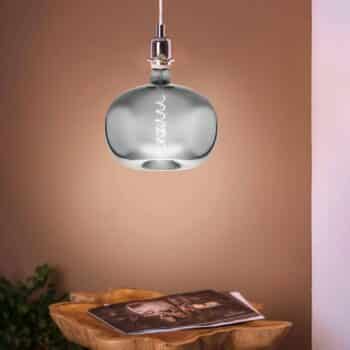 LED žiarovka E27 4W Big Size tvar jablka, chróm