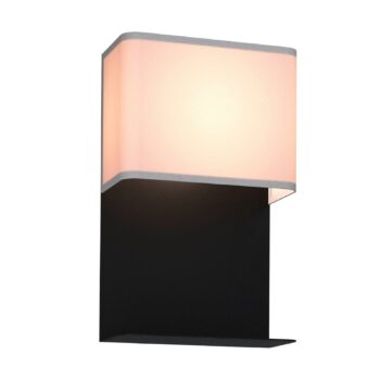 Nástenné LED svetlo Galdakao textil, čierna/biela - Image 2