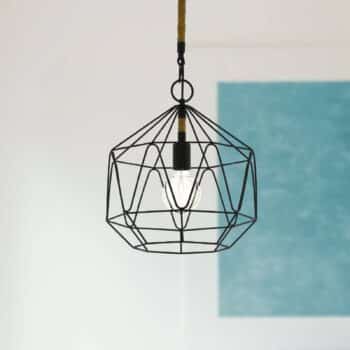 Závesná lampa Cottingham, klietka, 1-plameňová
