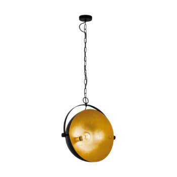 Závesná lampa Covaleda z ocele, čierna/zlatá - Image 2