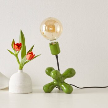 Stolná lampa L181 s ohybným ramenom lesklá zelená - Image 2