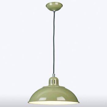 Zelená závesná lampa Franklin v retro štýle - Image 2