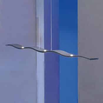 Escale Fluid stmievateľná LED závesná lampa hliník