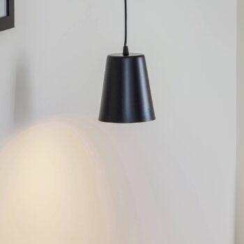 Závesná lampa Milagro jedno-plameňová čierna/zlatá