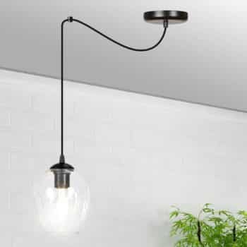Závesná lampa Starla decentrálna 1-pl. sklo číra - Image 2