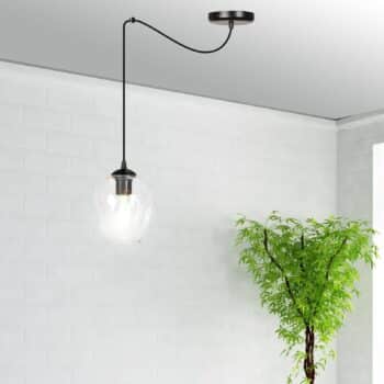 Závesná lampa Starla decentrálna 1-pl. sklo číra