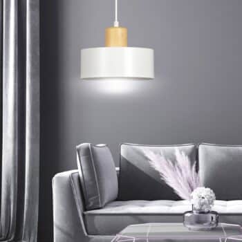 Závesná lampa Tako, 1-plameňová, biela - Image 2