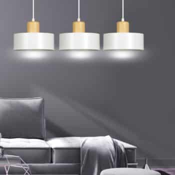 Závesná lampa Tako, 3-plameňová, biela - Image 2