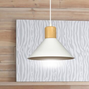 Závesná lampa Sobo, 1-plameňová, biela - Image 2