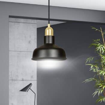 Závesná lampa Gubo, 1-plameňová, čierna - Image 2