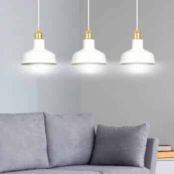 Závesná lampa Gubo, 3-plameňová, biela - Image 2