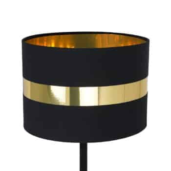Stolná lampa Palmira tienidlo textil čierna/zlatá - Image 2