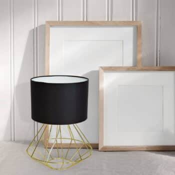 Stolná lampa Lupo s čiernym látkovým tienidlom - Image 2