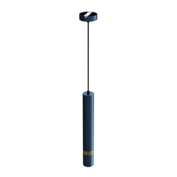 Závesná lampa Joker, 1-plameňová, modro-zlatá - Image 2