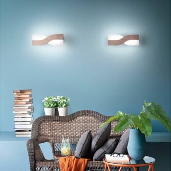 Nástenné LED svietidlo Riace 50 cm bronz - Image 2