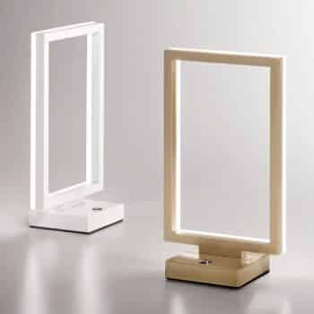 Stolná LED lampa Bard, stmievateľná, v bielej - Image 2