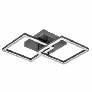 Stropné LED svietidlo Bard 45x45 cm 2-pl. antracit - Image 2
