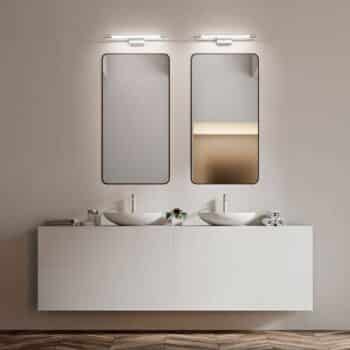 Nástenné LED svietidlo Rapallo chróm IP44 60 cm - Image 2