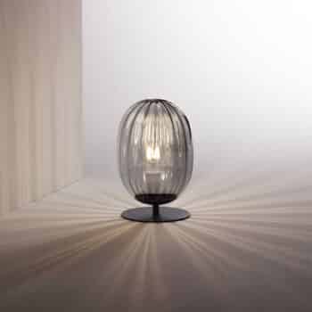 Stolová lampa Infinity zakrivené sklenené tienidlo - Image 2
