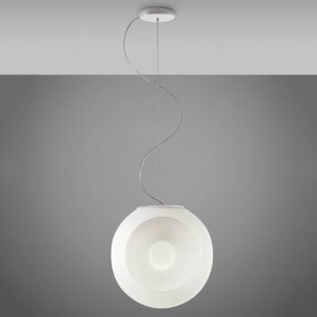 Fabbian Eyes – biela sklenená závesná lampa - Image 4