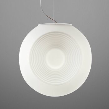 Fabbian Eyes – biela sklenená závesná lampa - Image 3