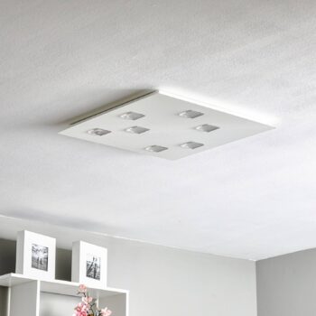 Fabbian Quarter biele stropné LED svetlo 7-pl. - Image 4