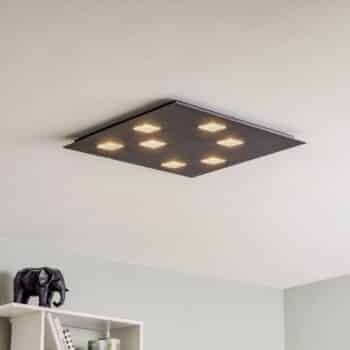 Fabbian Quarter čierne stropné LED svetlo 7-pl. - Image 3