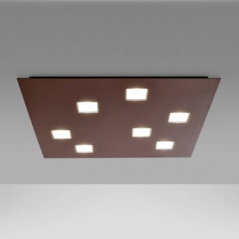 Fabbian Quarter hnedé stropné LED svetlo 7-pl. - Image 4