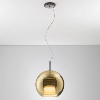 Fabbian Beluga Royal závesná LED lampa zlatá 30 cm - Image 4