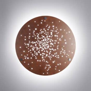 Fabbian Lens nástenné LED svietidlo Ø 60 cm hrdza - Image 3