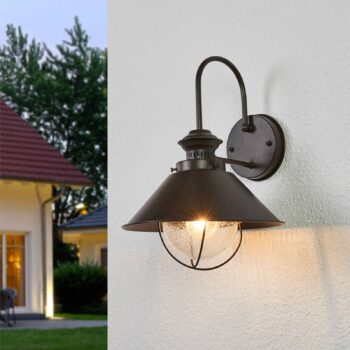 Vonkajšie nástenné svietidlo Nautica Ø 26 cm - Image 3
